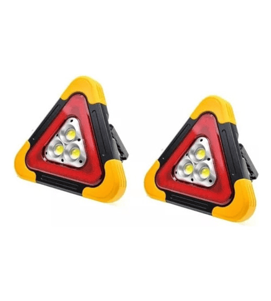 Triangulo Seguridad Led Solar Luces Emergencia Auto