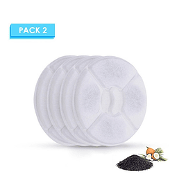 Pack 2 Filtros Fuente Agua Para Gatos 1,5litros