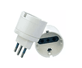 Adaptador Enchufe Schuko Hembra Eléctrico 10a 250v 1500w