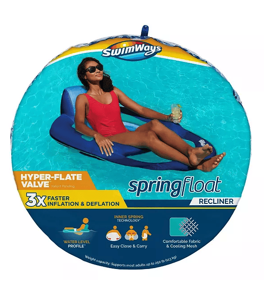  Swimways Flotador Inflable Para Piscina Color Azul