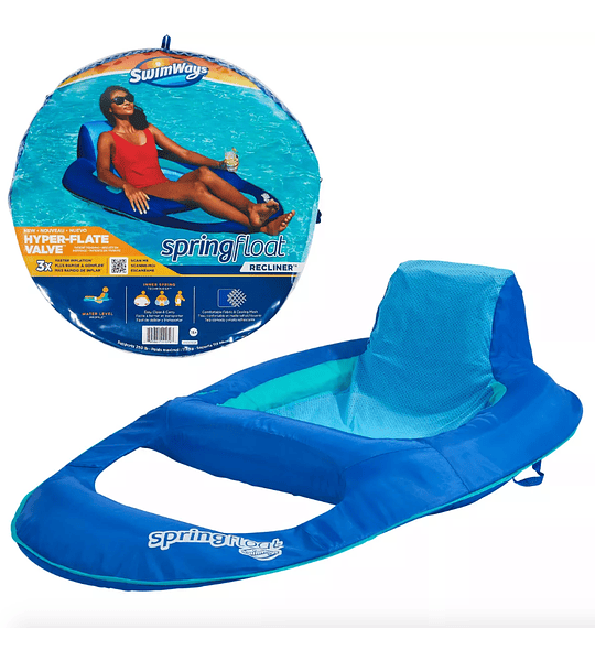  Swimways Flotador Inflable Para Piscina Color Azul