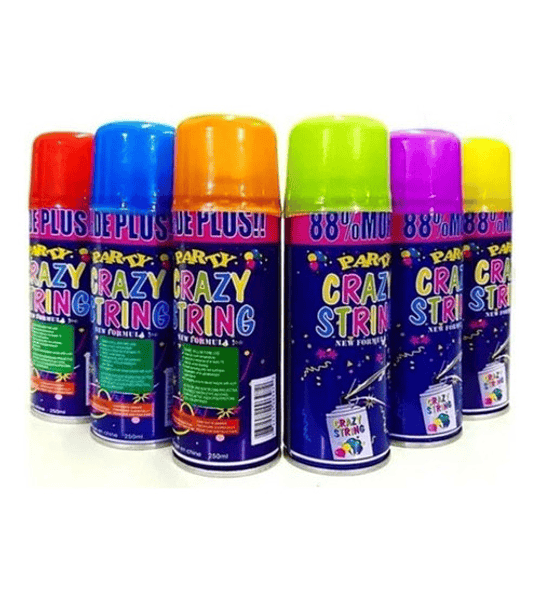 Pack 6 Spray Espuma Artificial Cotillo Año Nuevo Fiesta