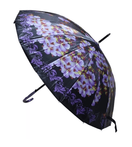 Paraguas Plegable 16 Varillas 79cm Colores 