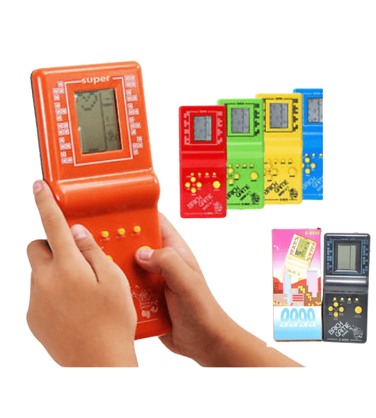 Consola Juego Portatil Tetris 9999 En 1 Juegos Retro Niños