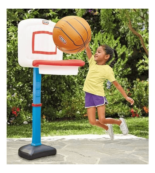 Tablero Basket Little Tikes Ajustable + Pelota Gigante