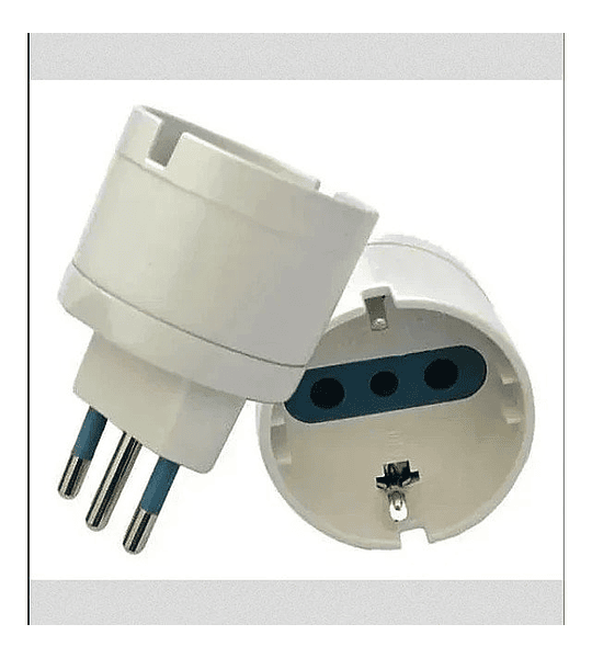 Pack 20 Adaptador Eléctrico Schuko 10a 250v 1500w