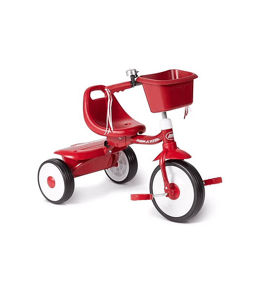 Radio Flyer Plegable 2 Go Triciclo con Cubo