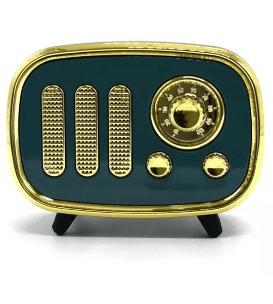 Altavoz estilo radio antiguo, tarjeta USB Bluetooth retro