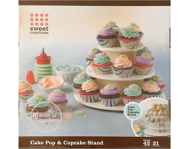 Exhibidor para cupcakes y cakepop.