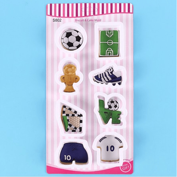 Set cortador galleta futbol. 