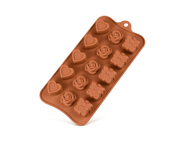 Molde Silicona Chocolate Corazón Detalle