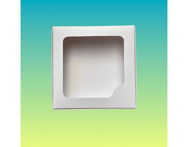 Caja Blanca con visor de 25x25x5 cm