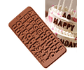 Molde Chocolate Números Silicona