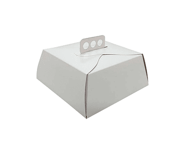 Caja torta con manilla 35x35