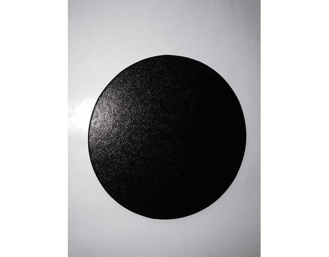 Bandeja de cartón redonda negro 26 cm