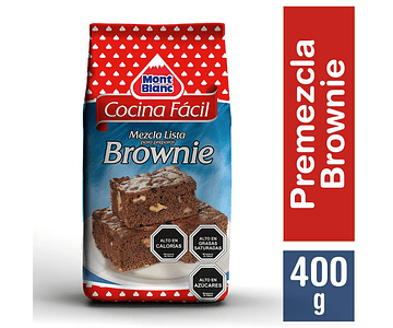 Premezcla cocina fácil brownies Caja 400 g mont blanc
