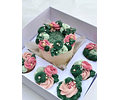 Caja mini torta + 5 cupcakes