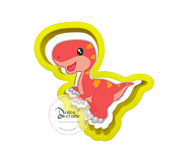 Cortador plastico dinosaurio