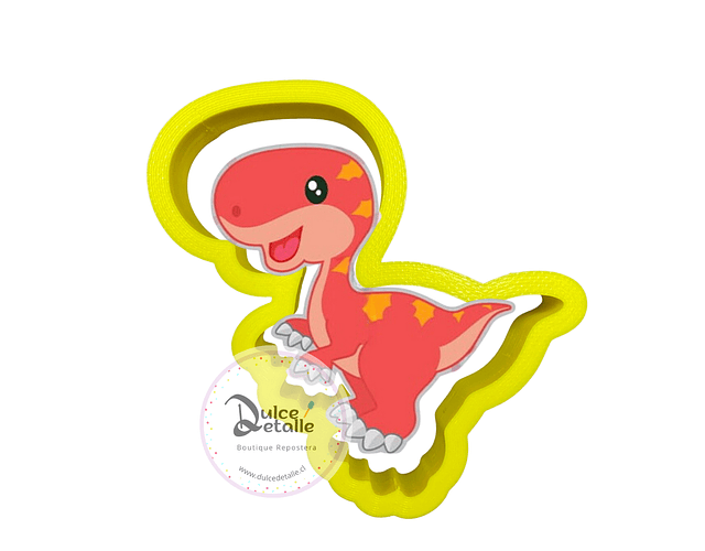Cortador plastico dinosaurio