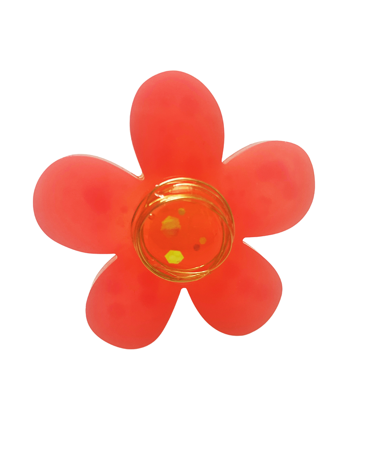 Anillo: flor coral