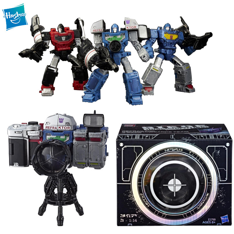 Hasbro Transformers Generations War For Cybertron: Siege Deluxe Refraktor 3-Pack – Colori G1, Figure Da Collezione