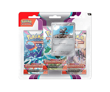 Pokémon Evoluciones en Paldea 3-pack Blister Varoom