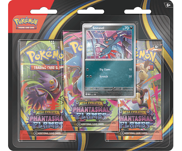Pokémon 3-Pack Blister Phantasmal Flames Sneasel Español