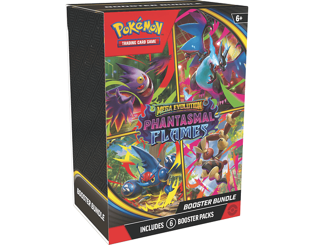Pokémon Booster Bundle Phantasmal Flames Inglés