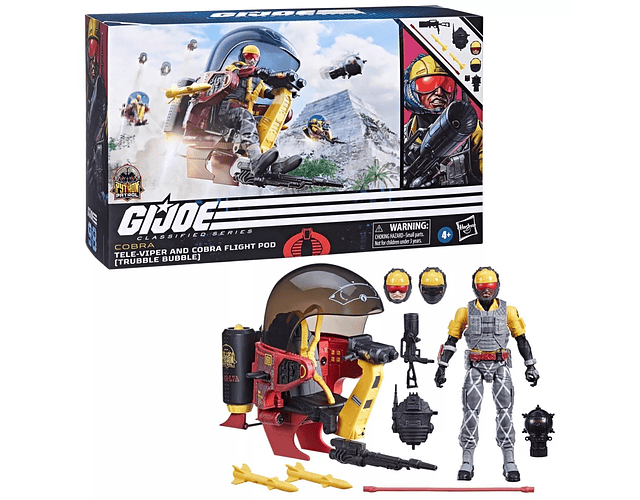 Tele-Viper & Cobra Flight Pod (Trubble Bubble) Gi Joe Classified Series Python Patrol 098