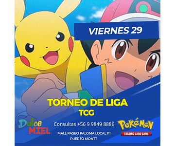 Pokémon Liga Viernes 26 Diciembre 18:30