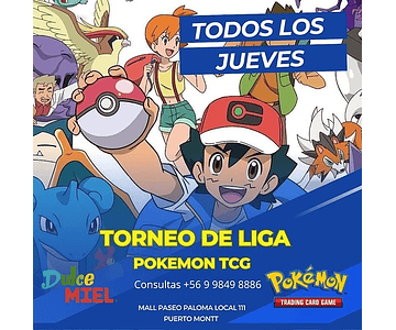 Pokémon Liga jueves 08 Enero 18:30