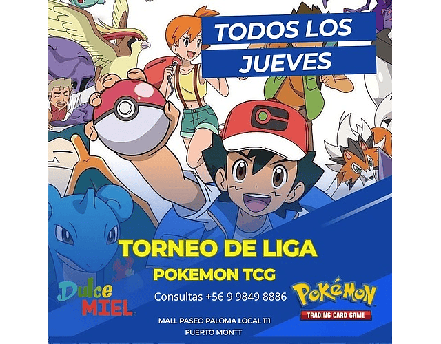 Pokémon Liga jueves 08 Enero 18:30