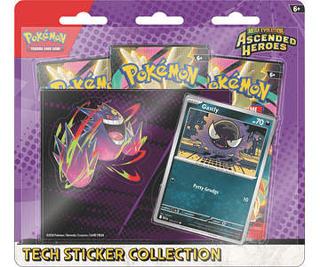 Pokémon Héroes Ascendentes Colección con Pegatinas (Gastly) Inglés PREVENTA