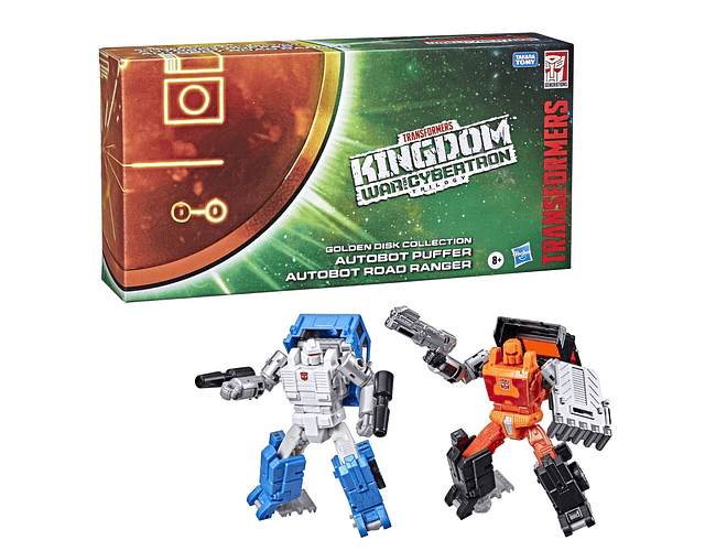 Road Ranger and Puffer Transformers War For Cybertron Kingdom