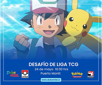Pokémon Desafío de Liga TCG Domingo 24 Mayo