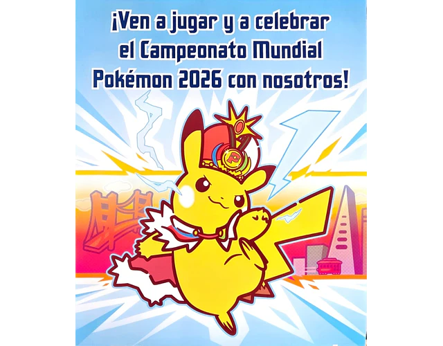 Torneo Celebracion del Campeonato Mundial 2026 TCG 22 de Agosto 2026 10:30
