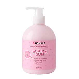 Go Nails — Crema de manos y pies Bubblegum 500 ml