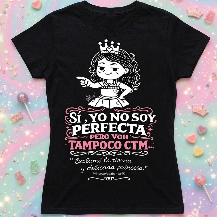POLERA NO SOY PERFECTA (T-SHIRT) 1