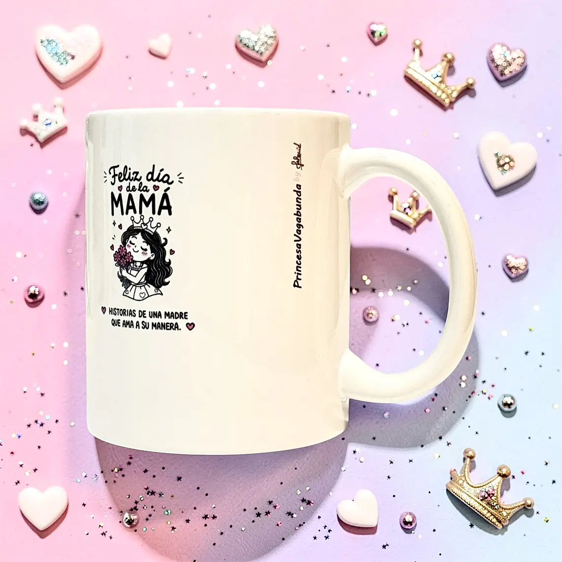 Tazón base blanca - Día de la mamá frases chilenas (mug) 2