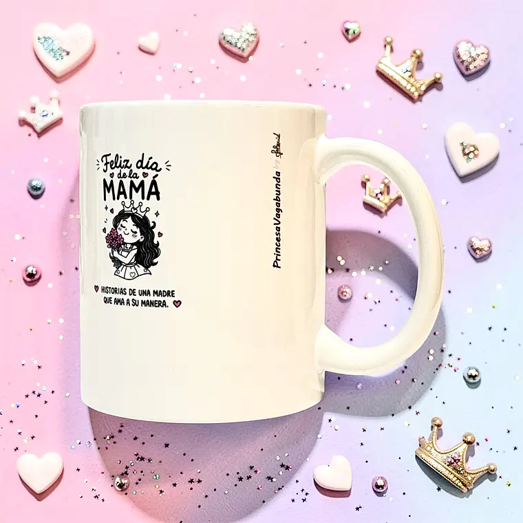 Tazón base blanca - Día de la mamá frases chilenas (mug) 2