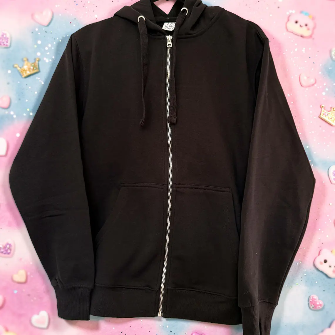 POLERÓN CANGURO NEGRO - MUCHAS WEÁS (HODDIE) 2