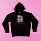 POLERÓN CANGURO NEGRO ESTAMPADO DOBLE - 80 (HODDIE)  - Miniatura 1