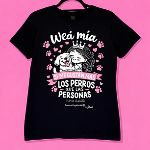 POLERA WEÁ MÍA PERROS (T-SHIRT)