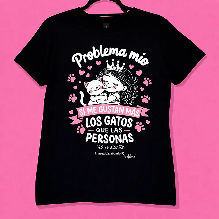 POLERA PROBLEMA MÍO GATOS (T-SHIRT) 1