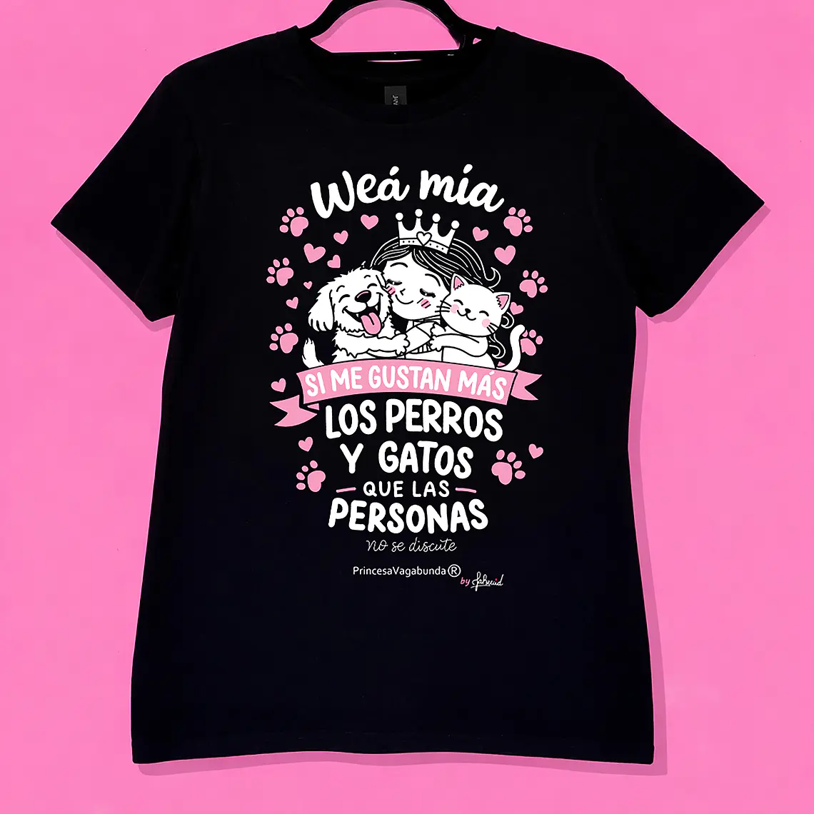 POLERA WEÁ MÍA PERROS Y GATOS (T-SHIRT) 1