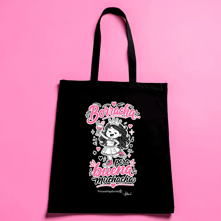 BOLSA DE TELA- BORRACHA BUENA MUCHACHA (TOTE BAG) 1
