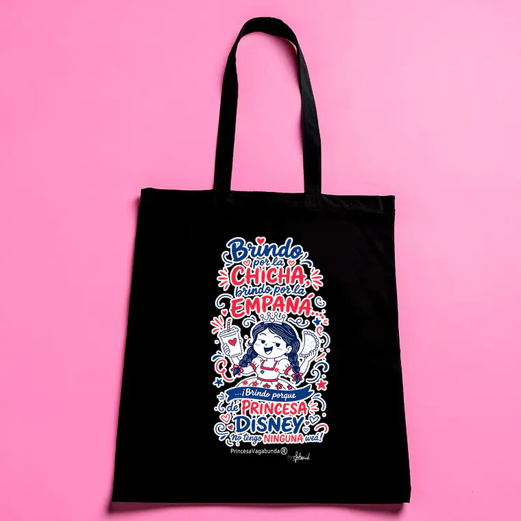 BOLSA DE TELA- BRINDO PRINCESA (TOTE BAG) 1
