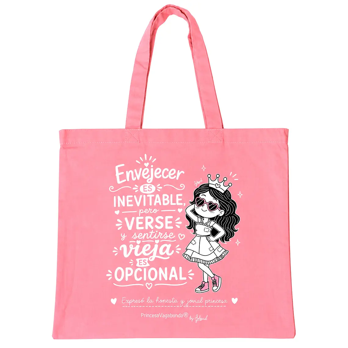 BOLSA DE TELA ROSADA- VIEJA (TOTE BAG) 1