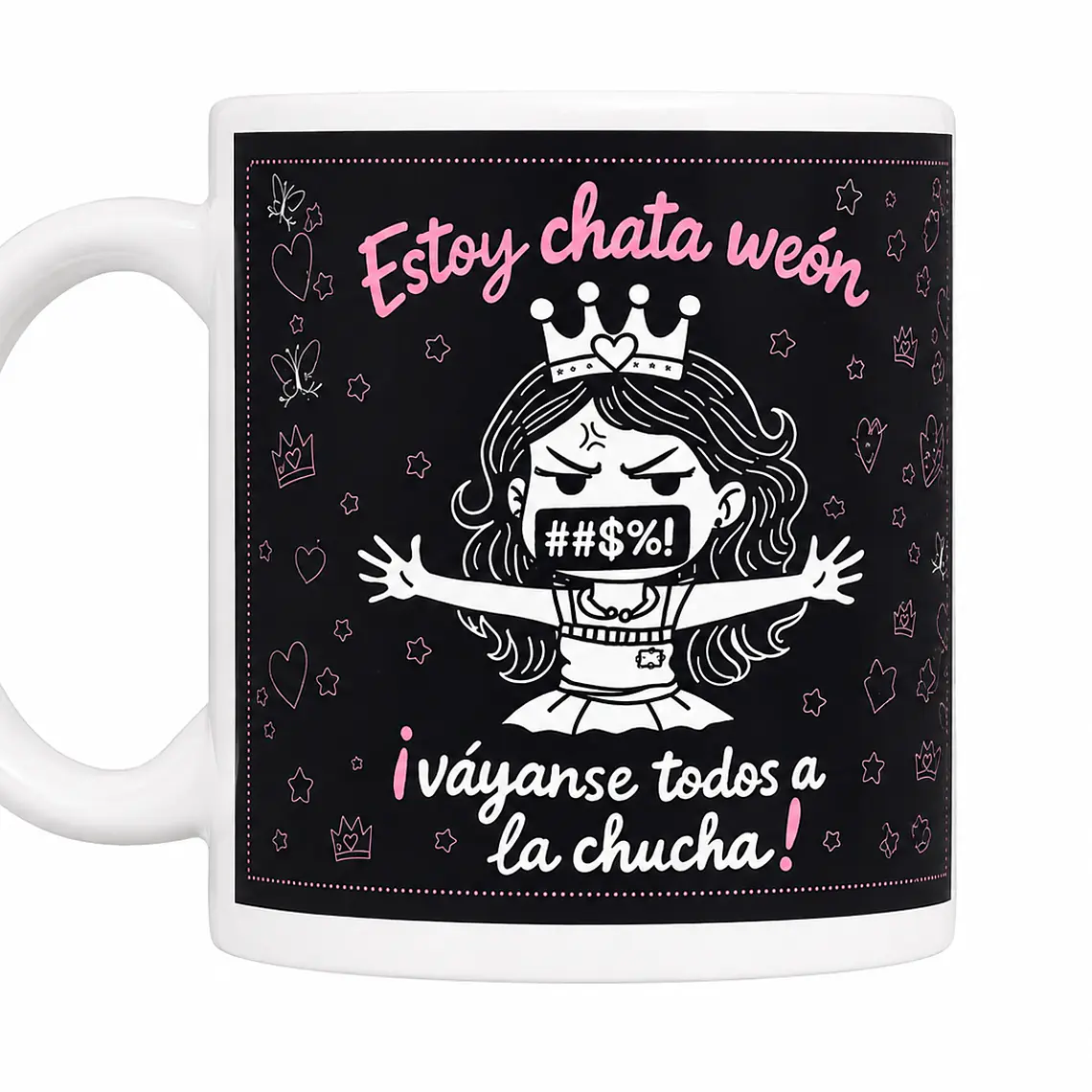 TAZÓN BASE BLANCA - ESTOY CHATA 1