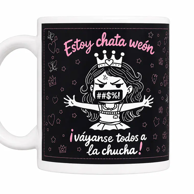 TAZÓN BASE BLANCA - ESTOY CHATA 1